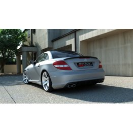 Бампер задний AMG W204 Look на Mercedes SLK R171